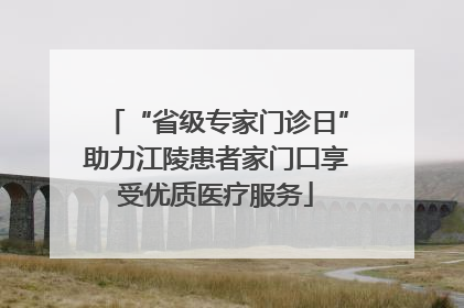 “省级专家门诊日”助力江陵患者家门口享受优质医疗服务