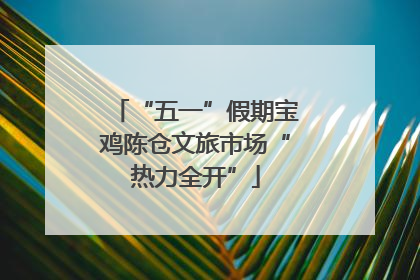 “五一”假期宝鸡陈仓文旅市场“热力全开”