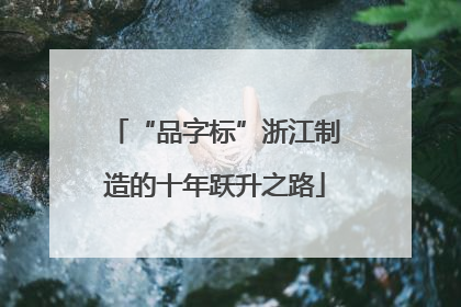 “品字标”浙江制造的十年跃升之路