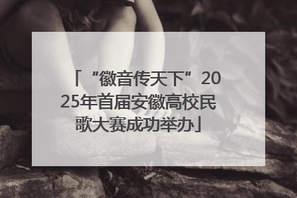 “徽音传天下”2025年首届安徽高校民歌大赛成功举办