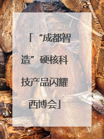 “成都智造”硬核科技产品闪耀西博会