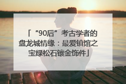“90后”考古学者的盘龙城情缘：最爱镇馆之宝绿松石镶金饰件