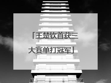 王楚钦首获三大赛单打冠军