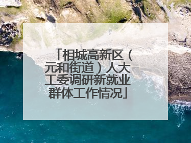 相城高新区（元和街道）人大工委调研新就业群体工作情况