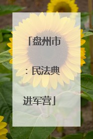 盘州市：民法典进军营