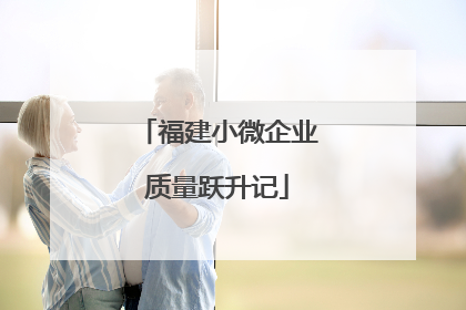 福建小微企业质量跃升记