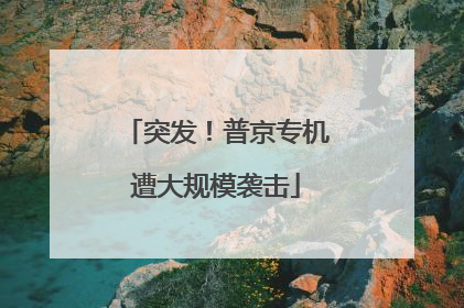 突发！普京专机遭大规模袭击