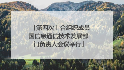 第四次上合组织成员国信息通信技术发展部门负责人会议举行