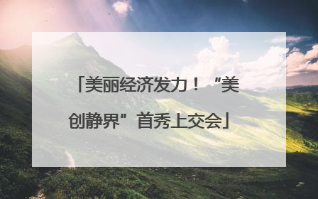 美丽经济发力！“美创静界”首秀上交会