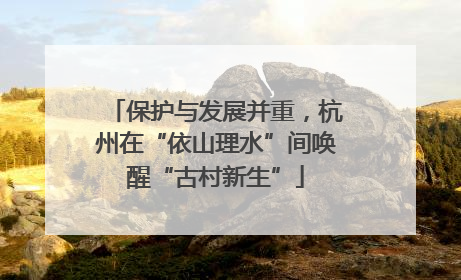保护与发展并重，杭州在“依山理水”间唤醒“古村新生”