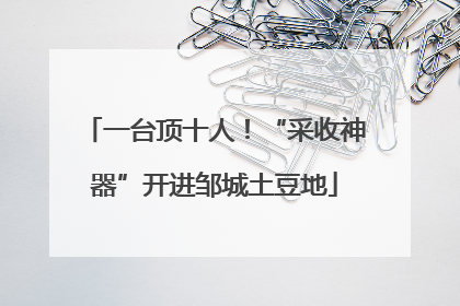 一台顶十人！“采收神器”开进邹城土豆地