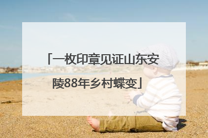 一枚印章见证山东安陵88年乡村蝶变