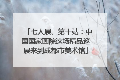 七人展、第十站：中国国家画院这场精品巡展来到成都市美术馆