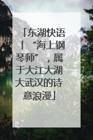 东湖快语丨“海上钢琴师”，属于大江大湖大武汉的诗意浪漫