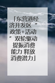 东营港经济开发区“政策+活动”双轮驱动 提振消费能力 释放消费潜力