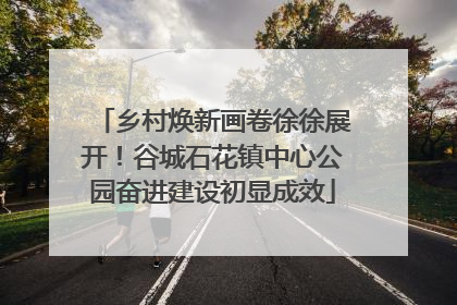 乡村焕新画卷徐徐展开！谷城石花镇中心公园奋进建设初显成效