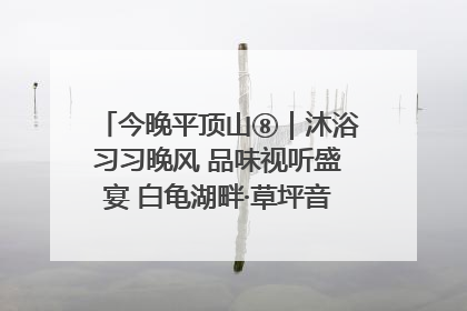 今晚平顶山⑧｜沐浴习习晚风 品味视听盛宴 白龟湖畔·草坪音乐会激情上演