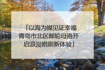 以海为媒见证幸福 青岛市北区邮轮母港开启浪漫婚旅新体验