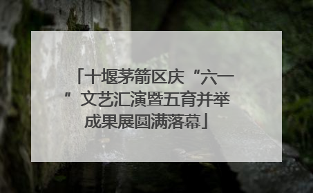 十堰茅箭区庆“六一”文艺汇演暨五育并举成果展圆满落幕