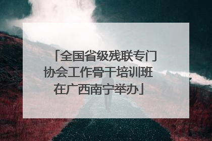 全国省级残联专门协会工作骨干培训班在广西南宁举办