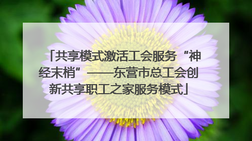 共享模式激活工会服务“神经末梢”——东营市总工会创新共享职工之家服务模式
