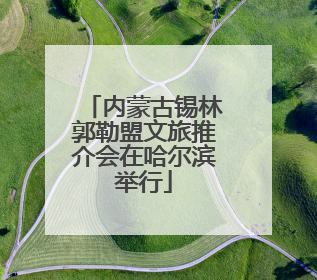 内蒙古锡林郭勒盟文旅推介会在哈尔滨举行