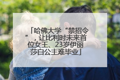 哈佛大学“禁招令”，让比利时未来首位女王、23岁伊丽莎白公主难毕业