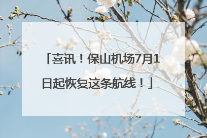喜讯！保山机场7月1日起恢复这条航线！