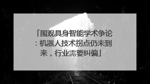 围观具身智能学术争论：机器人技术拐点仍未到来，行业需要纠偏