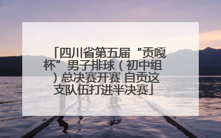 四川省第五届“贡嘎杯”男子排球（初中组）总决赛开赛 自贡这支队伍打进半决赛