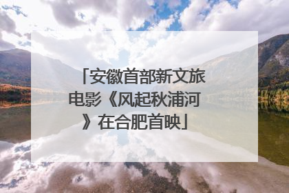 安徽首部新文旅电影《风起秋浦河》在合肥首映