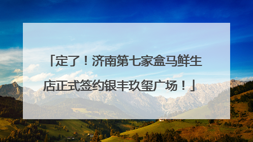 定了！济南第七家盒马鲜生店正式签约银丰玖玺广场！
