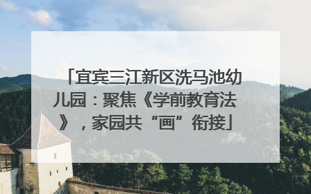宜宾三江新区洗马池幼儿园：聚焦《学前教育法》，家园共“画”衔接