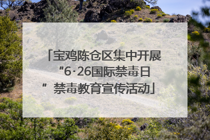 宝鸡陈仓区集中开展“6･26国际禁毒日”禁毒教育宣传活动
