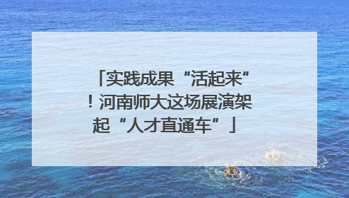 实践成果“活起来”！河南师大这场展演架起“人才直通车”