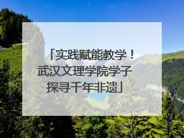 实践赋能教学！武汉文理学院学子探寻千年非遗