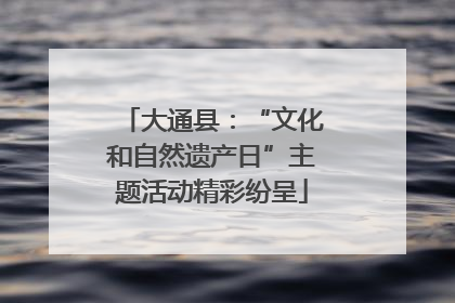 大通县：“文化和自然遗产日”主题活动精彩纷呈