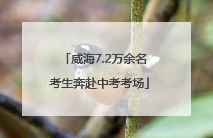 威海7.2万余名考生奔赴中考考场