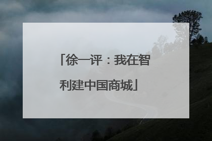 徐一评：我在智利建中国商城