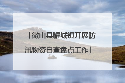微山县驩城镇开展防汛物资自查盘点工作
