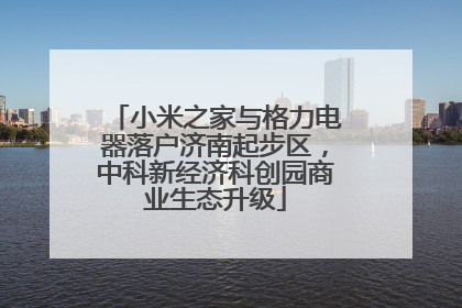 小米之家与格力电器落户济南起步区，中科新经济科创园商业生态升级