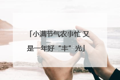 小满节气农事忙 又是一年好“丰”光