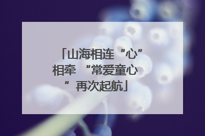 山海相连“心”相牵 “常爱童心”再次起航
