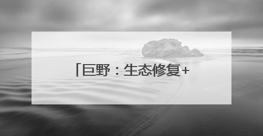 巨野：生态修复+产业开发 塌陷荒滩变身金山银山