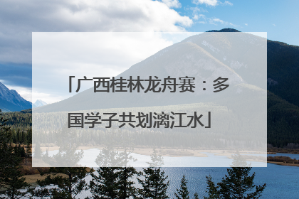 广西桂林龙舟赛：多国学子共划漓江水