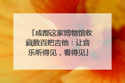 成都这家博物馆收藏数百把吉他：让音乐听得见，看得见