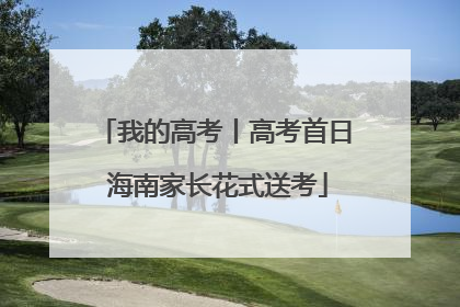我的高考丨高考首日 海南家长花式送考