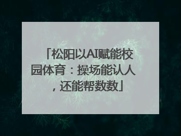 松阳以AI赋能校园体育：操场能认人，还能帮数数
