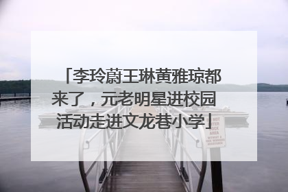 李玲蔚王琳黄雅琼都来了，元老明星进校园活动走进文龙巷小学