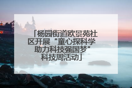 杨园街道欧景苑社区开展“童心探科学 助力科技强国梦”科技周活动